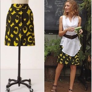 Anthropologie Marimekko Mod Geometric Skirt